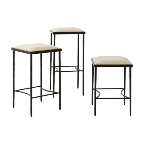 Timeless Minimalist Upholstered Bar Stool with Straight Legs