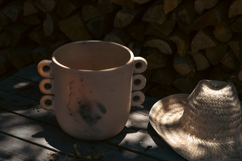 YUU Handcrafted Clay Vase