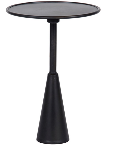 Hiro Timeless Minimalist Drum Drink Table Accent Table