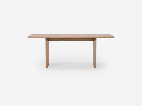 EQ3 Timeless Minimalist Rectangle Dining Table with Block Frame