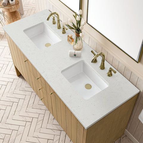 Hudson Modern Double Equal Bowl Bathroom Vanity