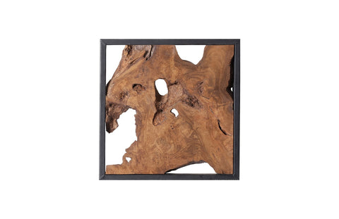 Organic Handcrafted Teak Wall Sculpture