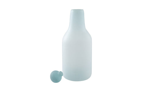 Decorating Essentials Minimalist Frosted Glass Cylinder Bottle