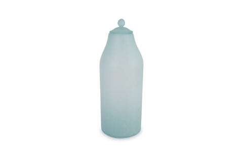 Decorating Essentials Frosted Glass Cylinder Bottle Minimalist Style