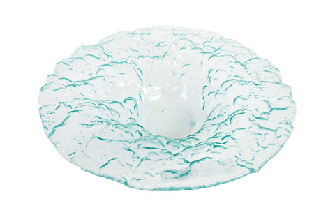 Decorating Essentials Modern Asymmetrical Glass Decorative Bowl