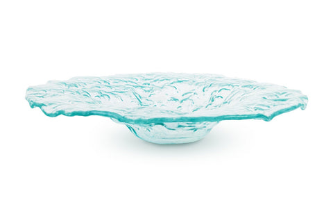 Decorating Essentials Modern Asymmetrical Glass Decorative Bowl
