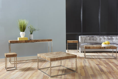 Phillips Collection Nature-Driven Modernist Organic Rectangle Coffee Table