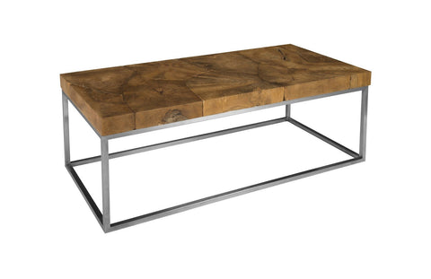 Phillips Collection Nature-Driven Modernist Organic Rectangle Coffee Table