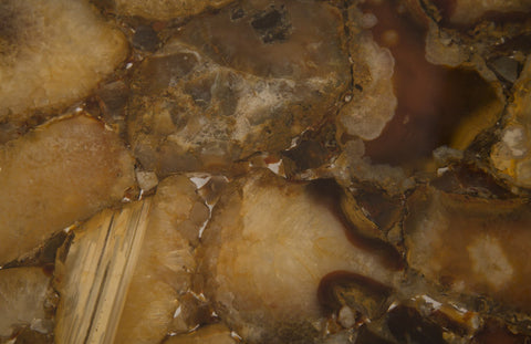 Agate Abstract Round Coffee Table in Contemporary Style