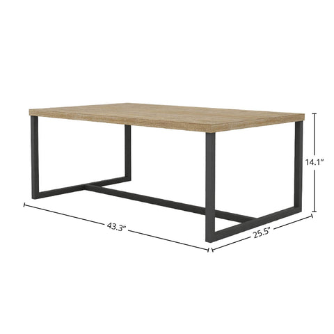 Irondale Timeless Minimalist Contemporary Coffee Table