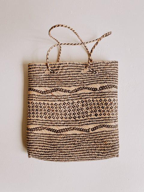 Casual Handmade Braided Rattan Tote