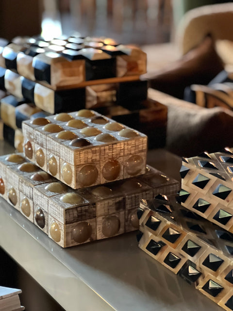 Decorating Essentials Handcrafted Geometric Decorative Box