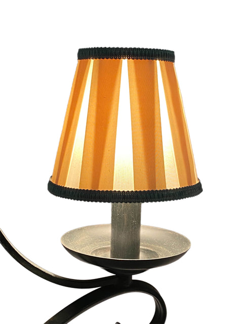 Box Pleat Silk Chandelier Lamp Shade
