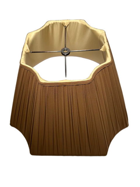 Toffee Sheer Silk - Cut Corner - (8.5" top x 18" bottom x 13" slant)