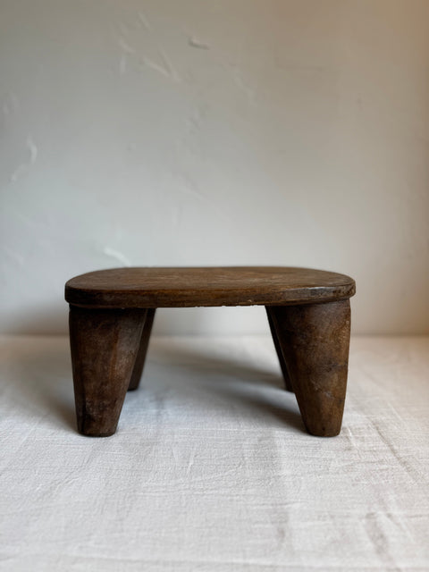 MINI AFRICAN Global Eclecticist Handmade Carving Accent Stool