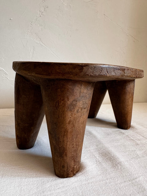 MINI AFRICAN Global Eclecticist Handmade Carving Accent Stool