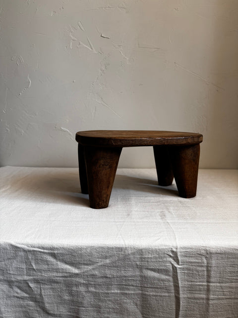 MINI AFRICAN Global Eclecticist Handmade Carving Accent Stool