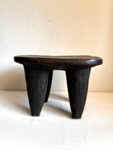 Global Eclecticist Modern Carving Accent Stool