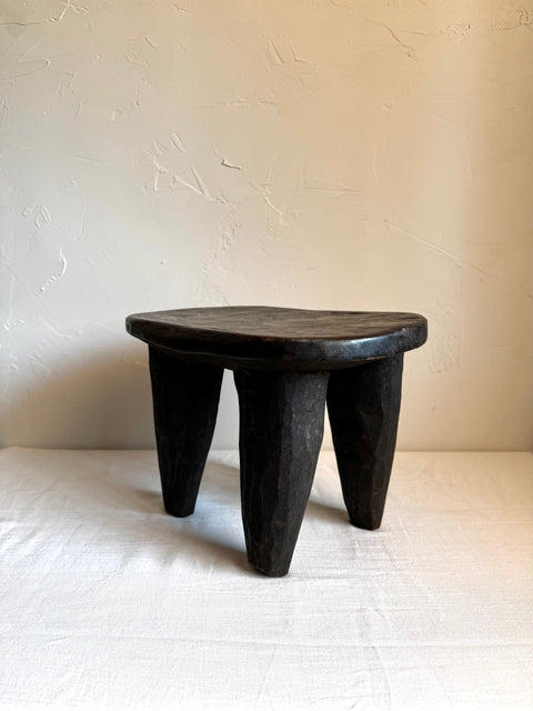 Global Eclecticist Modern Carving Accent Stool