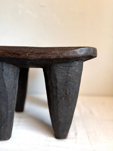 Global Eclecticist Modern Carving Accent Stool