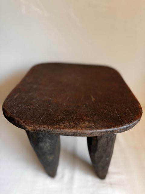 Global Eclecticist Modern Handmade Carving Accent Stool