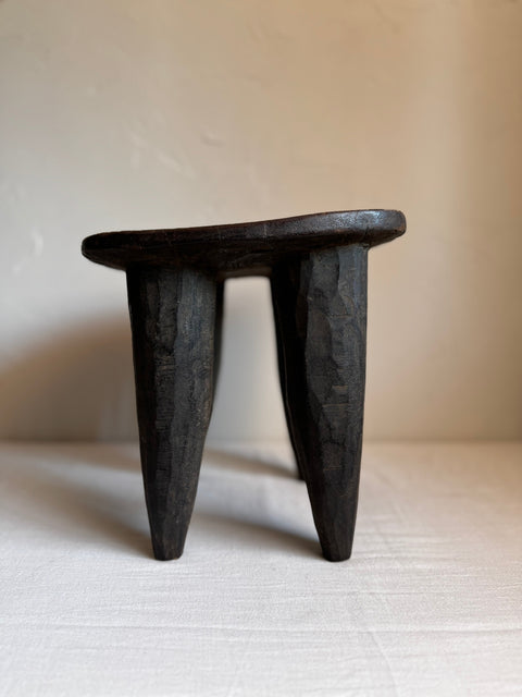 Global Eclecticist Modern Handmade Carving Accent Stool