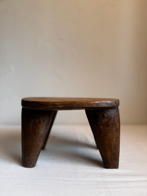MINI AFRICAN Global Eclecticist Organic Carving Accent Stool
