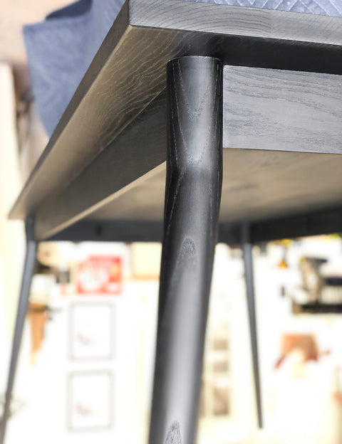 Fernweh Woodworking Minimalist Handcrafted Farm Dining Table with Splayed Legs - 72 W