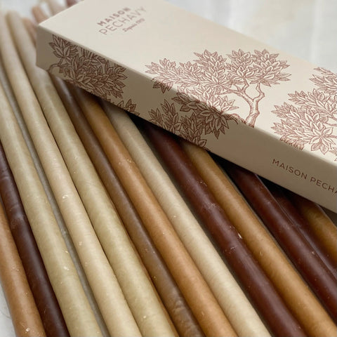 Kiss That Frog Gifts Handcrafted Cylindrical Taper Candle Set - Set of 10