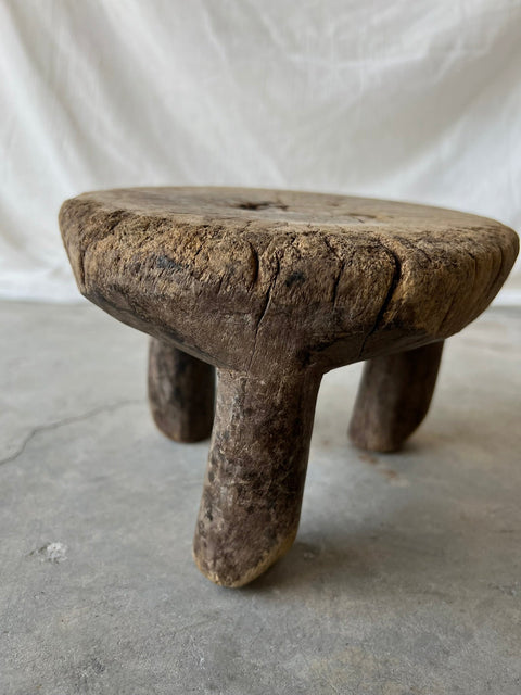 Global Eclecticist Rustic Handmade Footstool