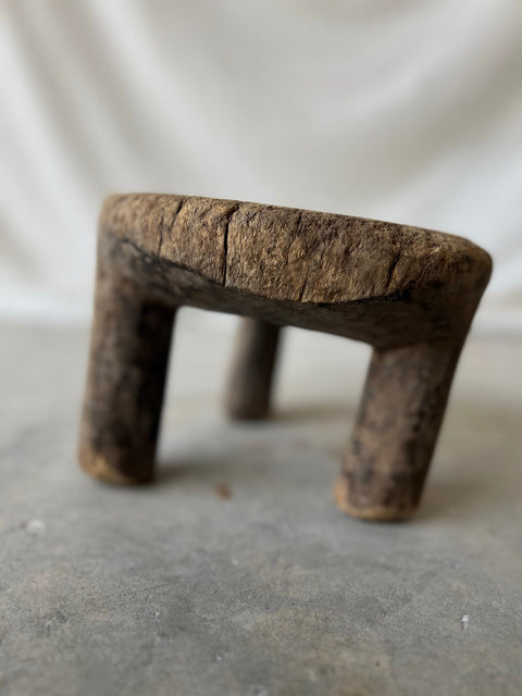 Global Eclecticist Rustic Handmade Footstool