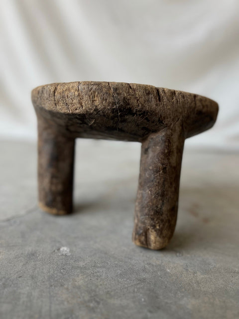 Global Eclecticist Rustic Handmade Footstool