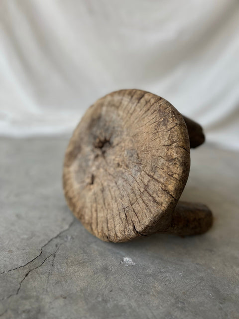 Global Eclecticist Rustic Handmade Footstool