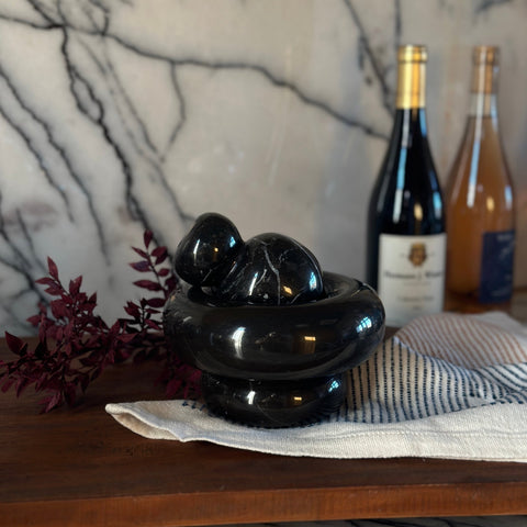 Mortar & Pestle in Gloss Black