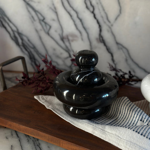 Mortar & Pestle in Gloss Black