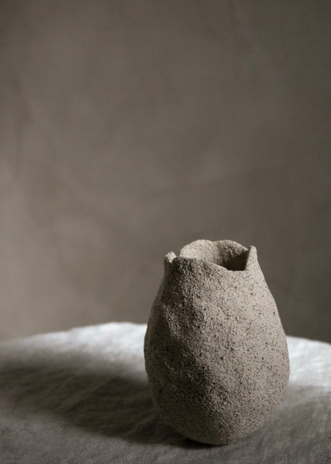 3.5" Gathered Earth Bud Vessel