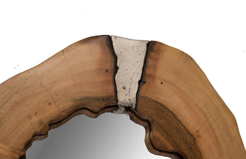 Organic Asymmetrical Handcrafted Accent Wall Mirror