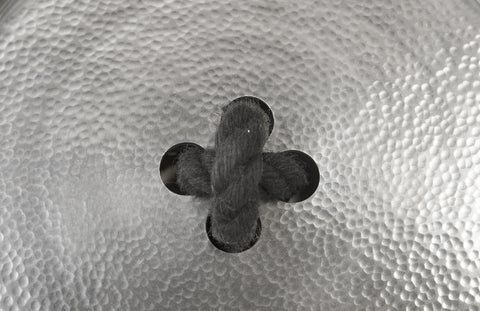 Modern Organic Textured Embossed Circle Wall Tile