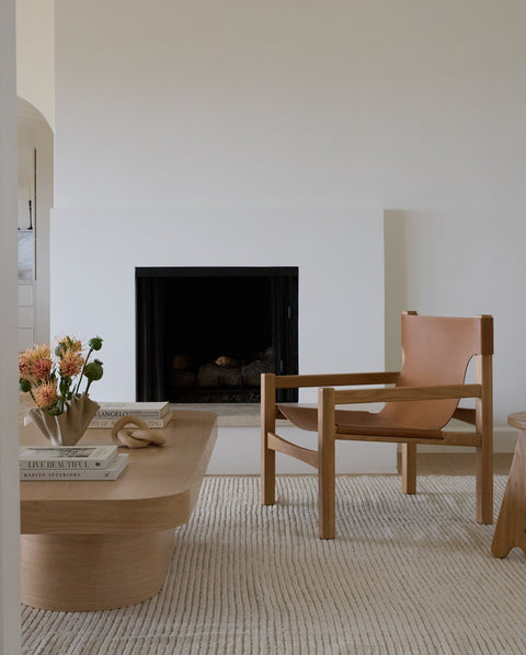 Henrik Timeless Minimalist Oak Lounge Chair