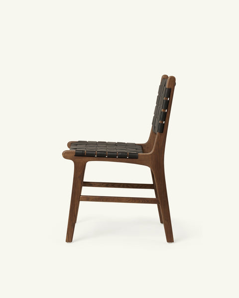 Soft Scandinavian Mid Century Oak Dining Side Chair