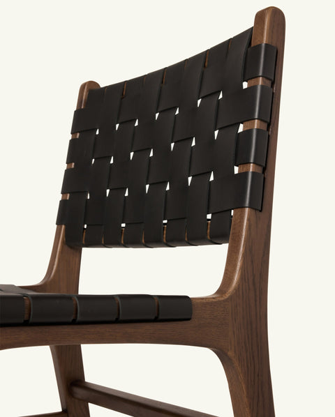 Soft Scandinavian Mid Century Oak Dining Side Chair