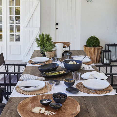 Costa Nova Costa Nova Everyday Modern Handmade Stoneware Fruit Bowl - Set of 4