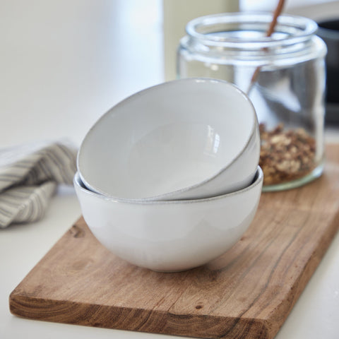 Costa Nova Costa Nova Everyday Modern Handmade Stoneware Fruit Bowl - Set of 4