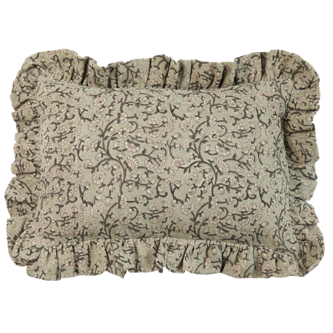 Filling Spaces Artful Traditionalist Handcrafted Boudoir Pillow with Ruffles - 18 x 18 - 20 x 20 - 22 x 22 - 24 x 24 - 26X 26 - 14 x 20 - 14 x 40 - 18 x 40 - 16 x 50