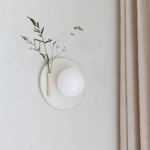 Ikebana Minimalist Organic Handcrafted Sconce Wall Light