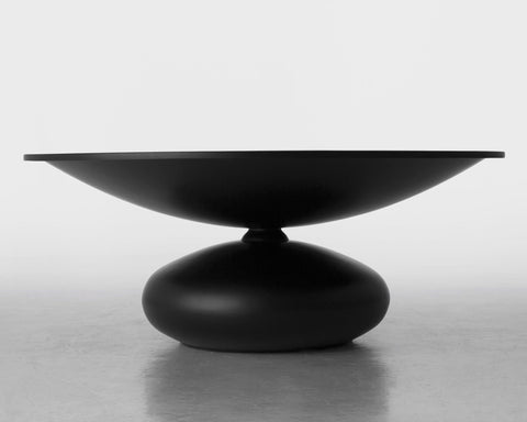 Bacone Timeless Minimalist Modern Drum Coffee Table