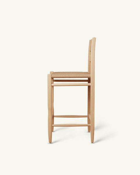 Freda Artful Traditionalist Mid Century Ladder Back Counter Stool