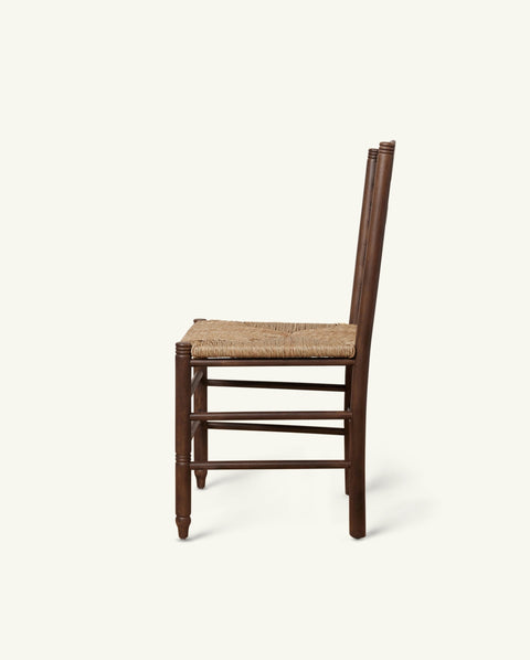 Lea Artful Traditionalist Farmhouse Ladder Back Dining Side Chair