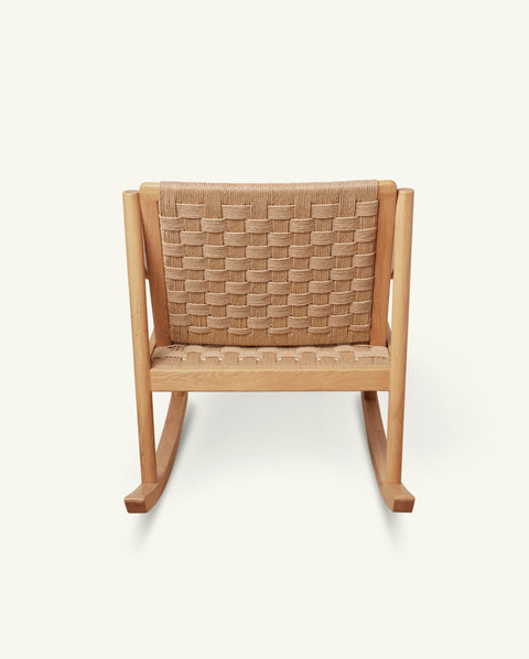 Luisa Scandinavian Timeless Minimalist Slat Back Rocking Chair