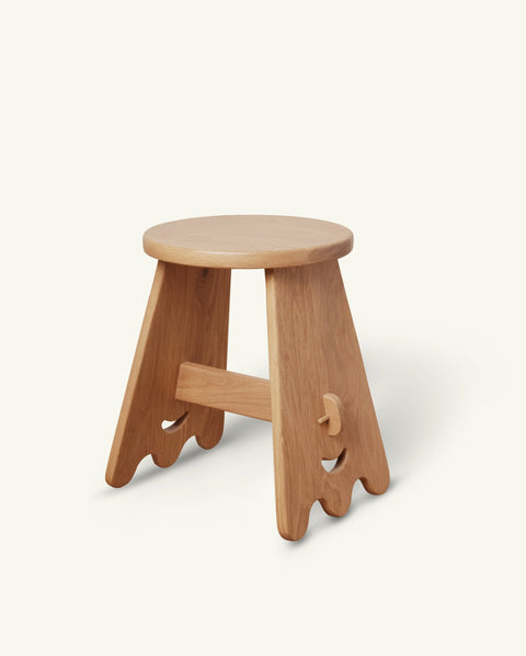 Senja Artful Traditionalist Scandinavian Oak Footstool